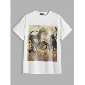 Tricou Cleopatra cu pisici